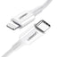 USB kabelis Ugreen US171 MFi USB-C to Lightning 3A 2.0m baltas