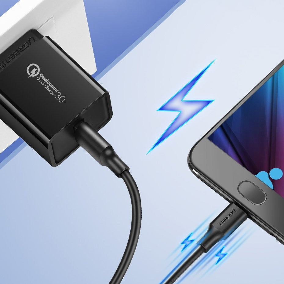 USB kabelis Ugreen US289 USB to MicroUSB 2A 2.0m juodas