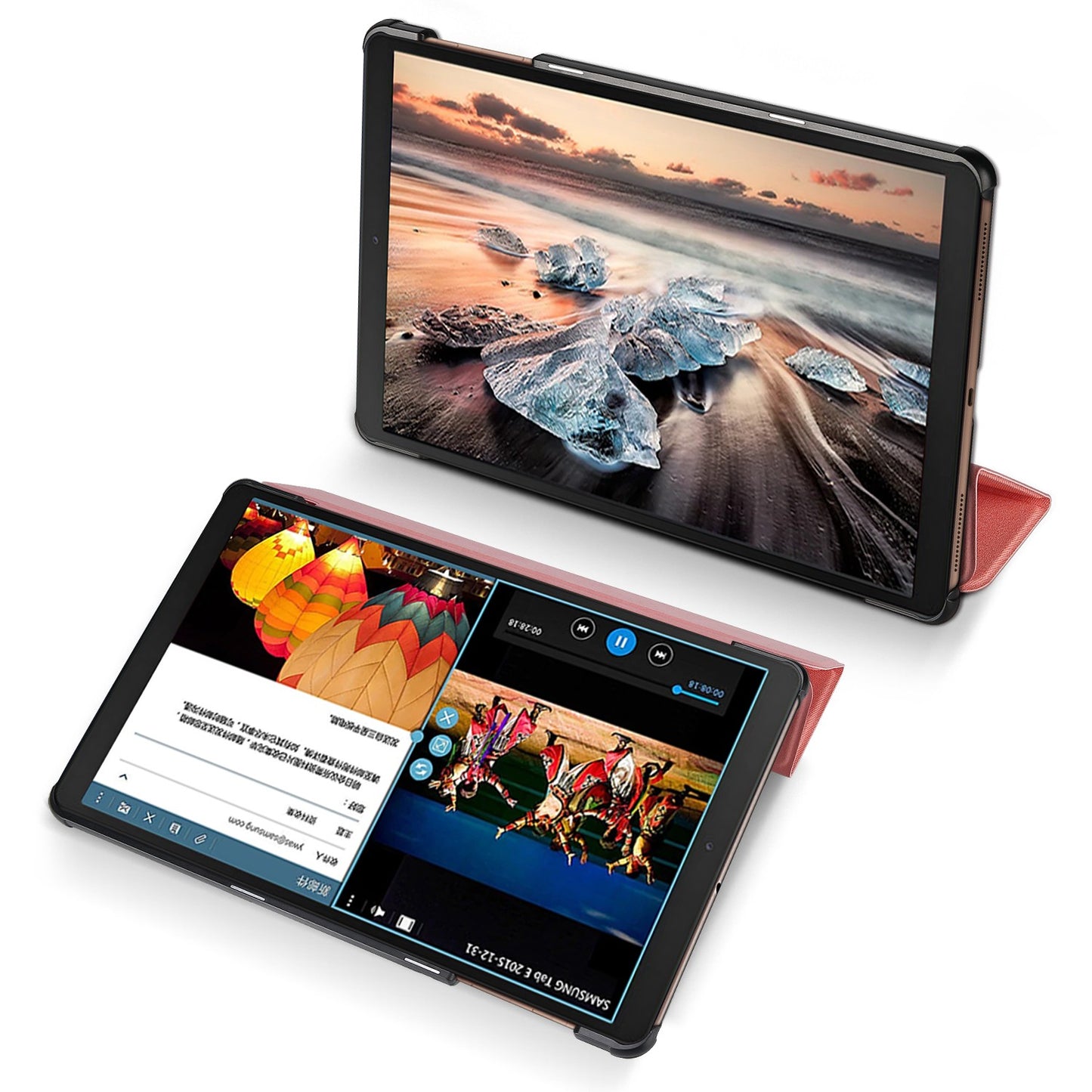 Dėklas Dux Ducis Domo Samsung X510/X516 Tab S9 FE rožinis