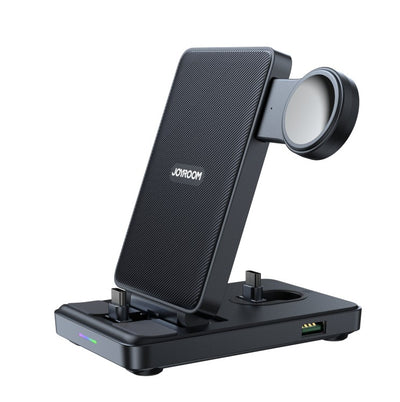 Įkroviklis belaidis Joyroom JR-WQS01 4-in-1 for Samsung Galaxy USB-C juodas