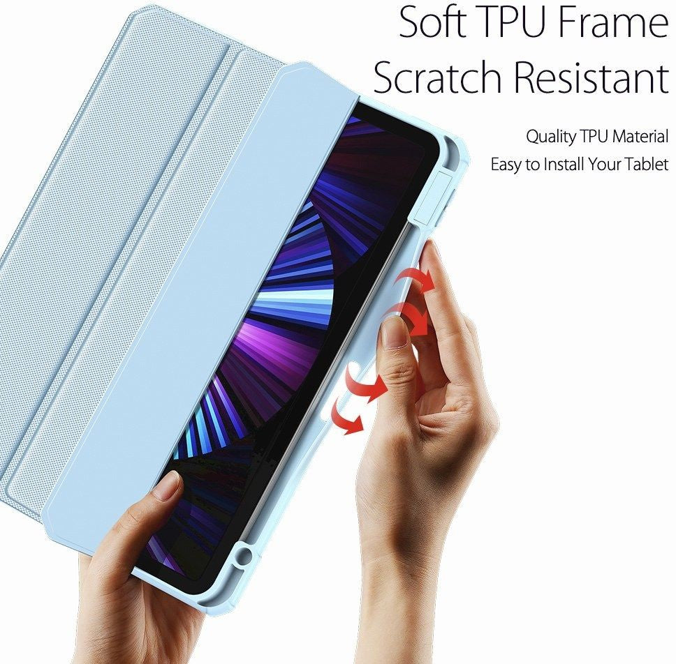 Dėklas Dux Ducis Toby Samsung X610/X616 Tab S9 FE Plus mėlynas
