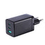 Įkroviklis Joyroom GaN JR-TCG01 2xUSB-C/USB-A 65W + USB-C cable 1.2m juodas