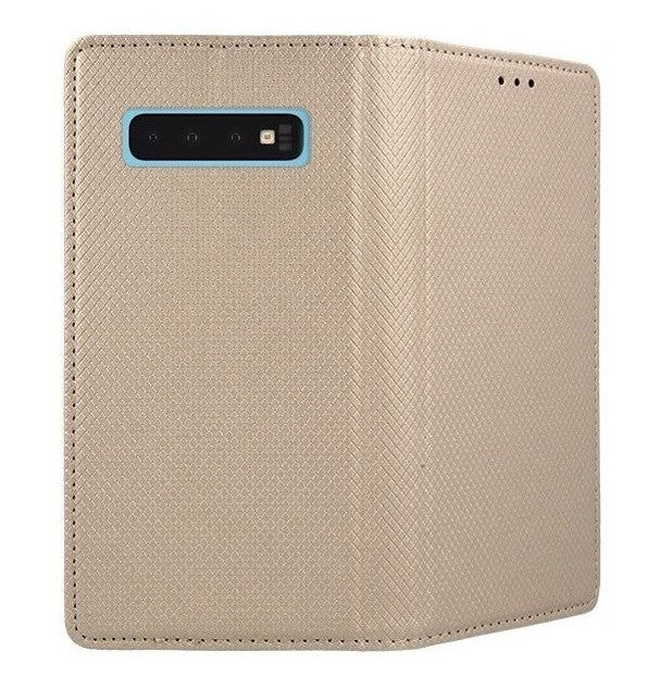 Dėklas Smart Magnet Xiaomi Redmi 12/Redmi Note 12R/Poco M6 Pro 5G auksinis