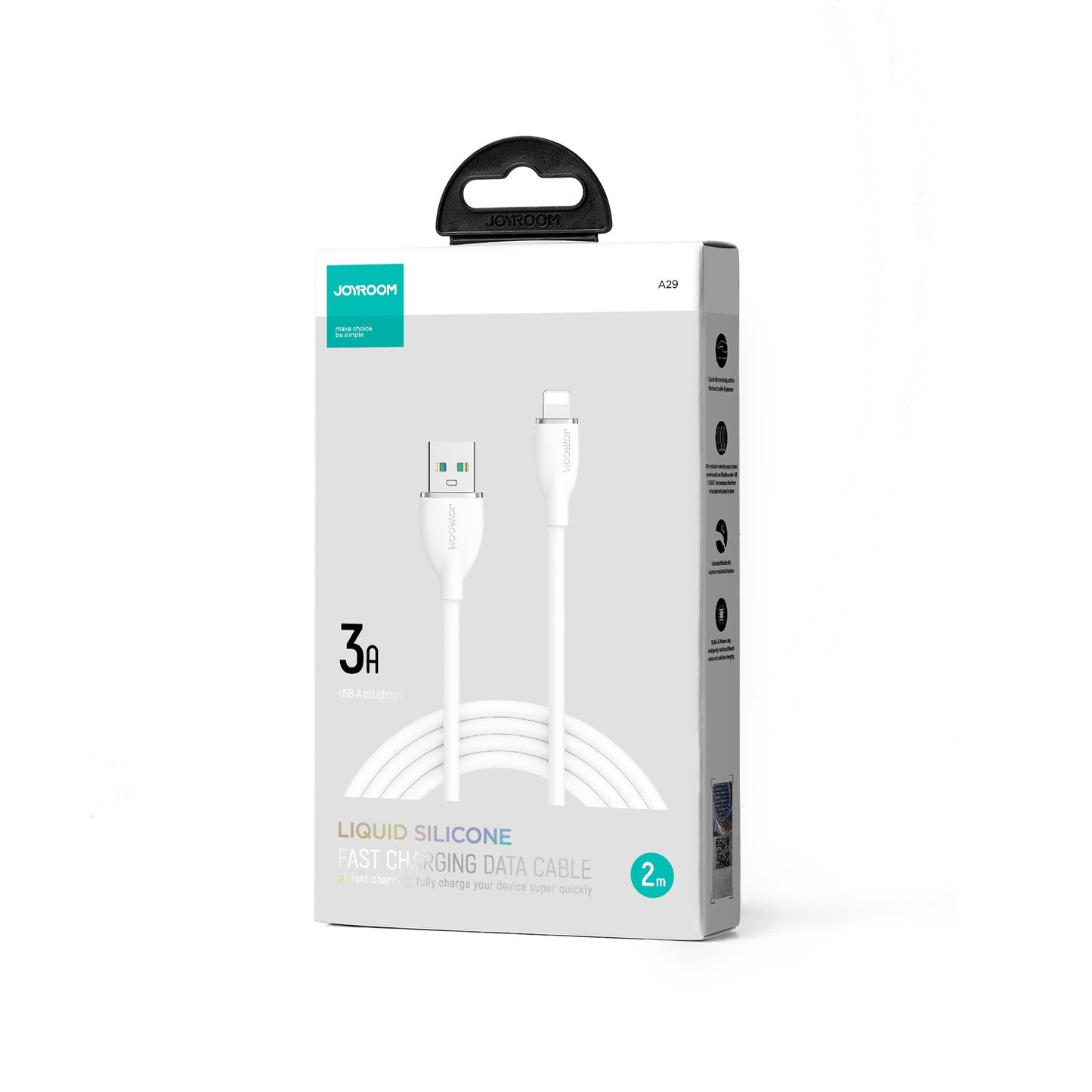 USB kabelis Joyroom SA29-AC3 USB to USB-C 3A 2.0m baltas