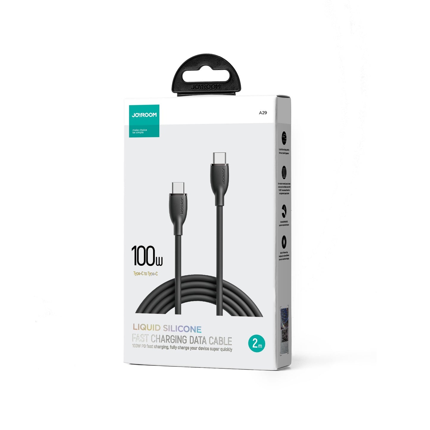 USB kabelis Joyroom SA29-CC5 USB-C to USB-C 100W 2.0m juodas