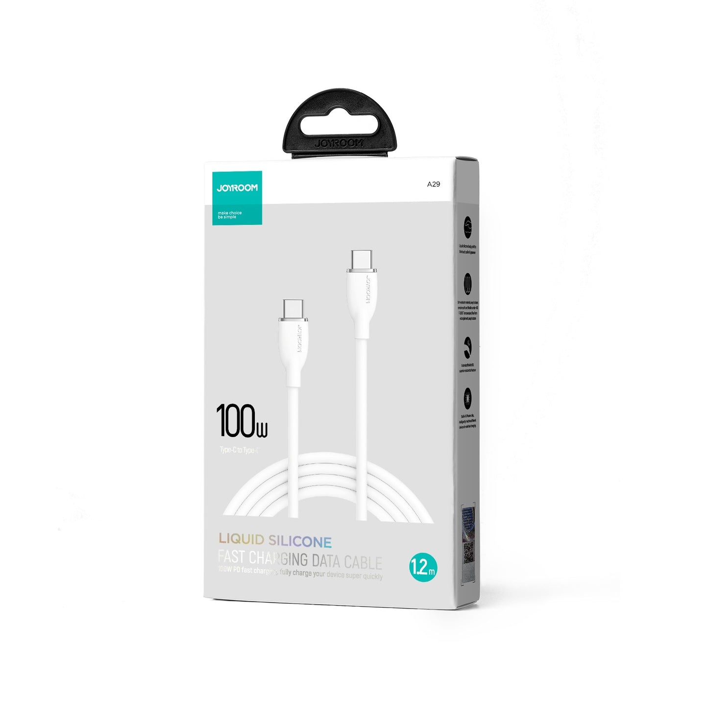 USB kabelis Joyroom SA29-CC5 USB-C to USB-C 100W 1.2m baltas