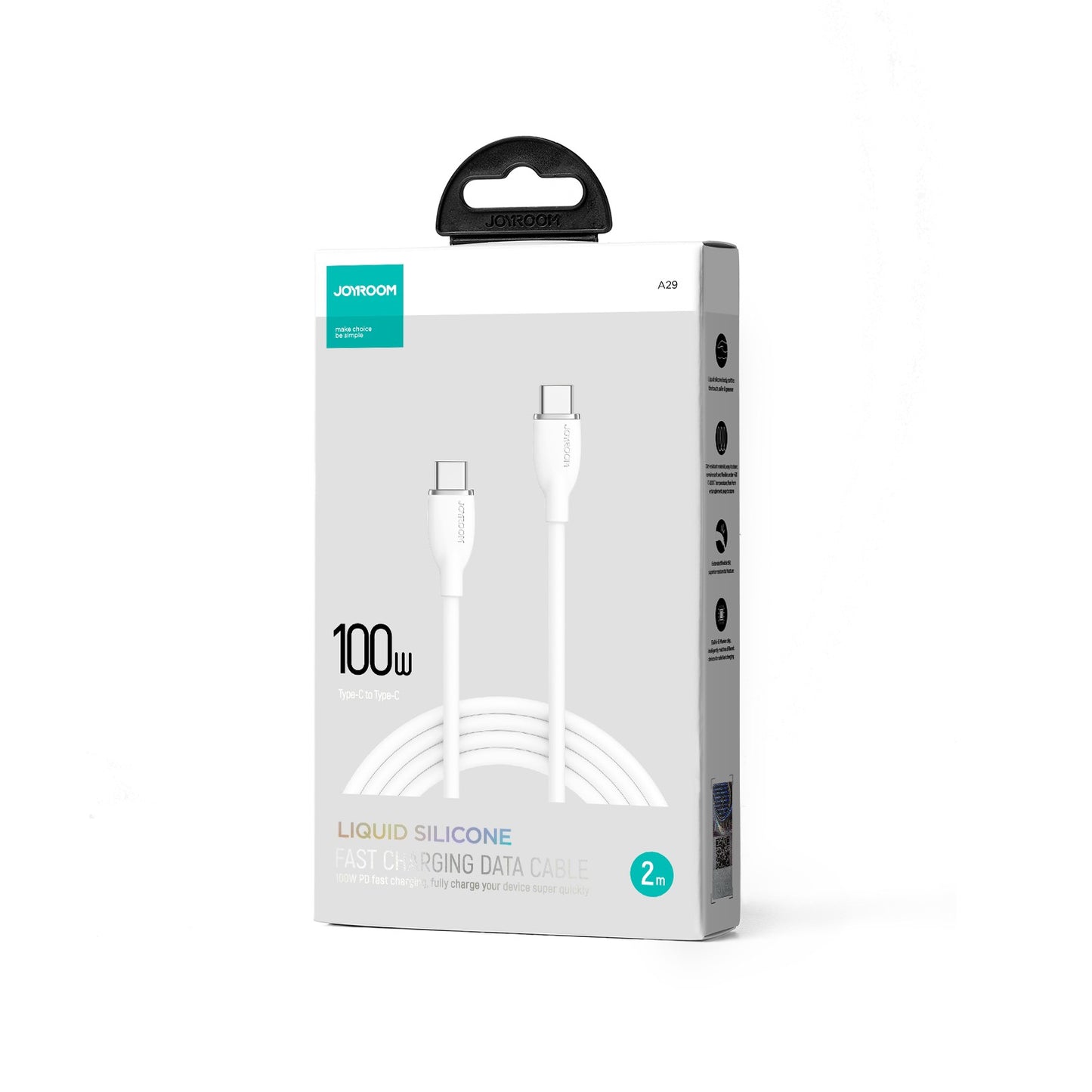 USB kabelis Joyroom SA29-CC5 USB-C to USB-C 100W 2.0m baltas