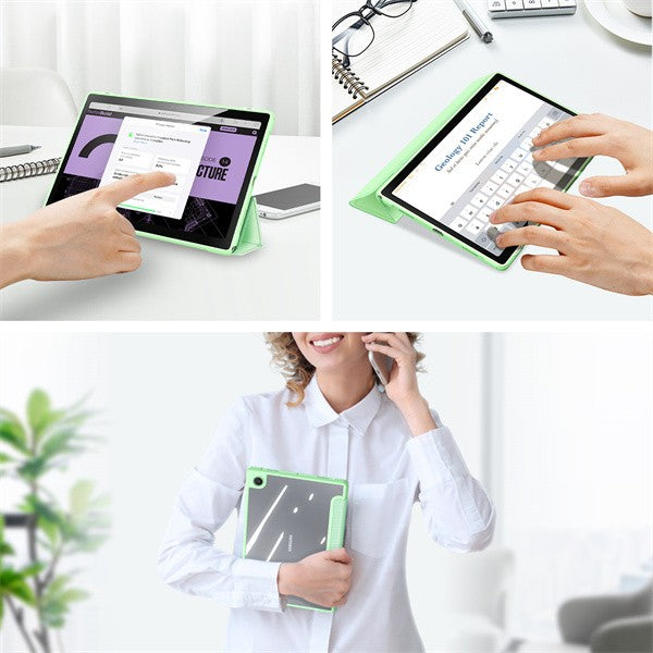 Dėklas Dux Ducis Toby Samsung X200/X205 Tab A8 10.5 2021 rožinis