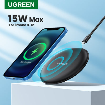 Belaidis įkroviklis Ugreen CD186 15W juodas