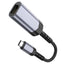 Adapteris Hoco UA26 USB-C to RJ45 (1000 Mbps) pilkas