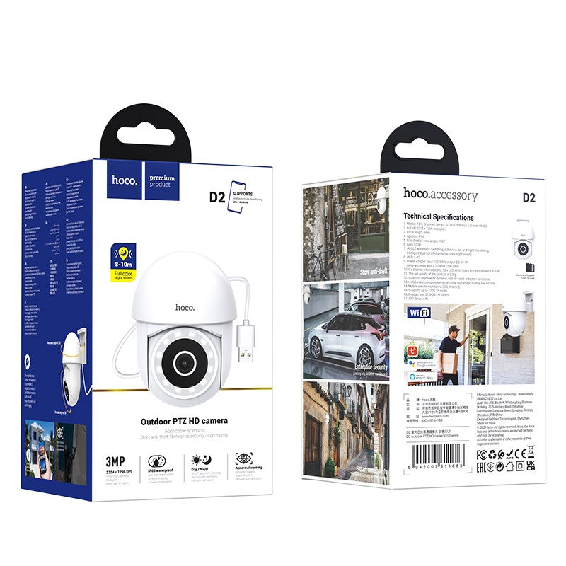 IP kamera Hoco D2 Outdoor PTZ HD