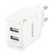 Įkroviklis Borofone BN15 2xUSB-A baltas