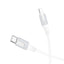 USB kabelis Borofone BX101 USB-C to Lightning 1.0m baltas