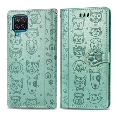 Dėklas Cat-Dog Samsung A556 A55 5G žalias