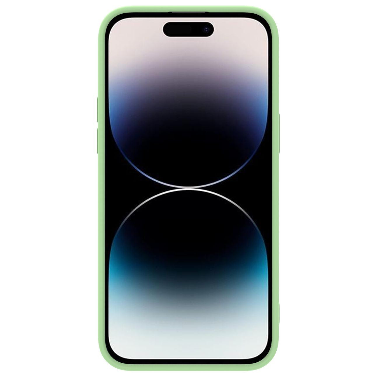 Dėklas Nillkin CamShield Silky Silicone Apple iPhone 15 šviesiai žalias