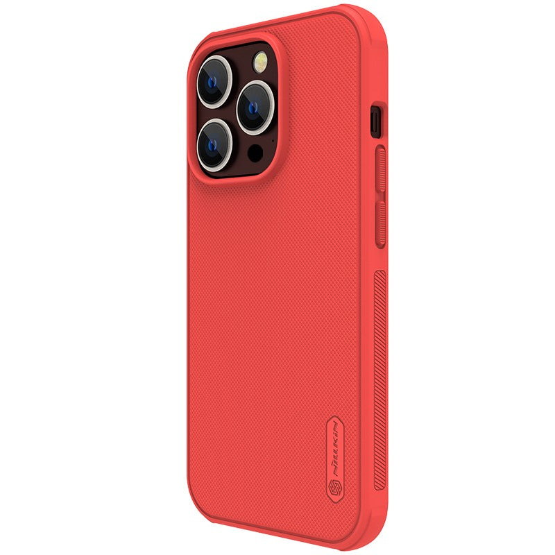 Dėklas Nillkin Super Frosted Shield Pro Apple iPhone 14 Pro raudonas