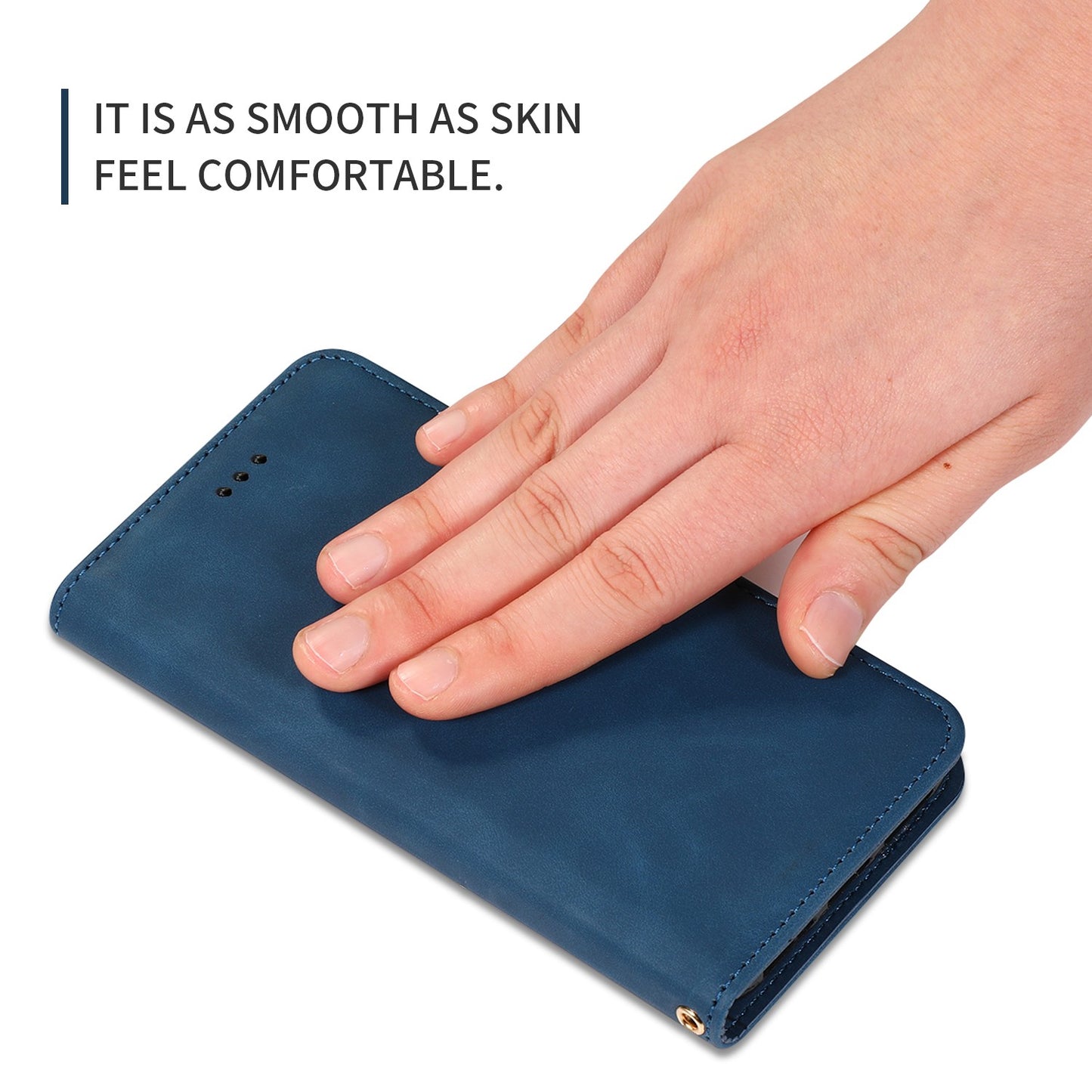 Dėklas Business Style Xiaomi Redmi Note 12 5G/Poco X5 5G tamsiai mėlynas