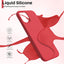 Dėklas Liquid Silicone 1.5mm Apple iPhone 14 Pro raudonas