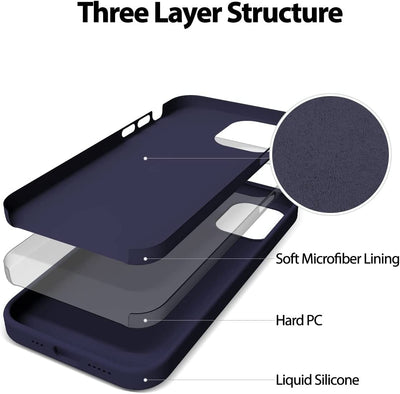 Dėklas Mercury Silicone Case Apple iPhone 13 tamsiai mėlynas