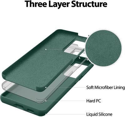 Dėklas Mercury Silicone Case Samsung A245 A24 4G/A246 A24 5G tamsiai žalias