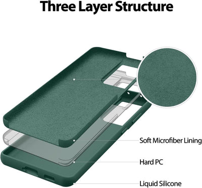 Dėklas Mercury Silicone Case Apple iPhone 15 Plus tamsiai žalias