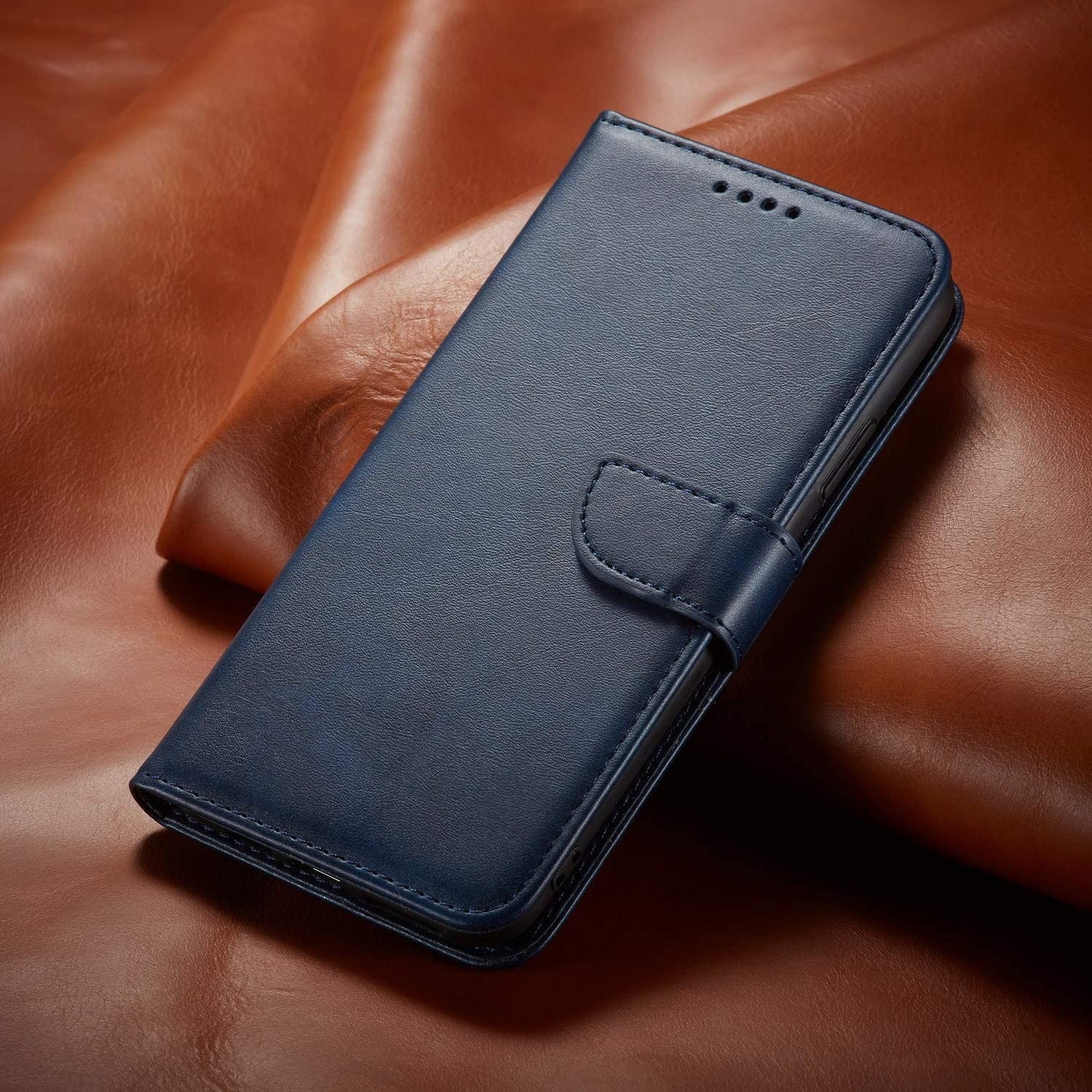 Dėklas Wallet Case Xiaomi Redmi Note 13 Pro 4G/Poco M6 Pro 4G mėlynas