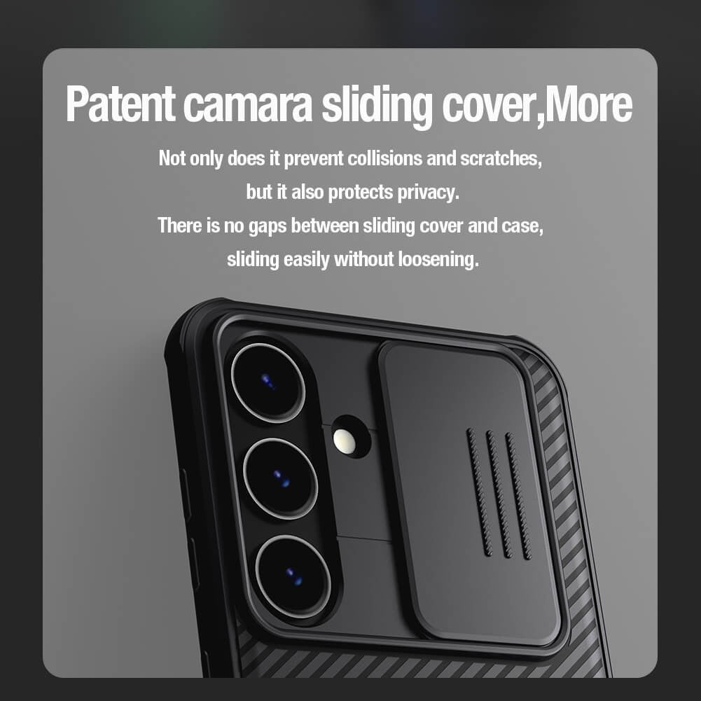 Dėklas Nillkin CamShield Pro Samsung S926 S24 Plus juodas