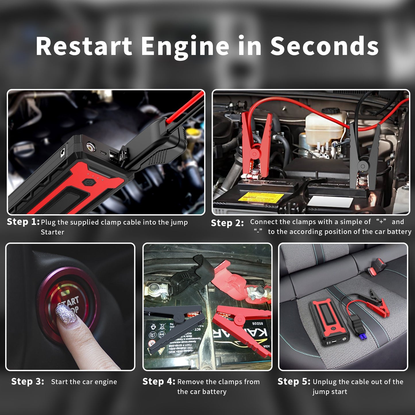 Mobilus energijos šaltinis Choetech Car Jump Starter TC0009 2000A max