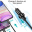 Automobilinis įkroviklis Choetech TC0014 USB-C/USB-A 60W juodas