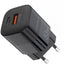 Įkroviklis Choetech PD5006 USB-C/USB-A 33W juodas