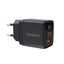 Įkroviklis Choetech PD6052 USB-C/USB-A PD35W GaN juodas