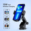 Automobilinis laikiklis-įkroviklis Choetech T203-F 15W Gravity Car Charger Holder juodas