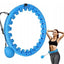 Masažuojantis gimnastikos lankas Smart Hula Hoop HHP002 mėlynas