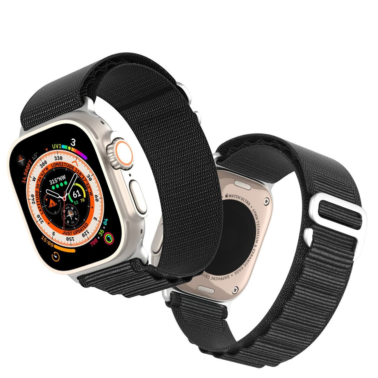 Apyrankė Dux Ducis GS Series Apple Watch 42/44/45/49mm Black