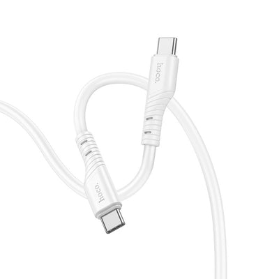 USB kabelis Hoco X97 60W USB-C to USB-C 1.0m baltas