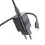 Įkroviklis Hoco N40 USB-C PD20W + USB-C to USB-C 1.0m juodas