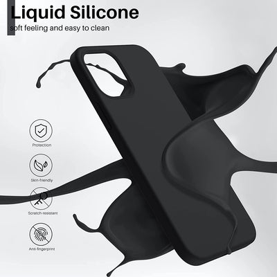 Dėklas Liquid Silicone 1.5mm Xiaomi 14T juodas