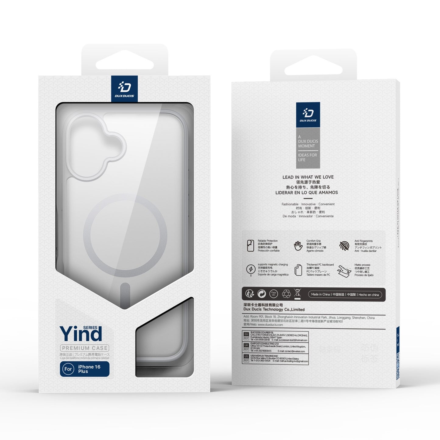 Dėklas Dux Ducis Yind Apple iPhone 16 Plus juodas