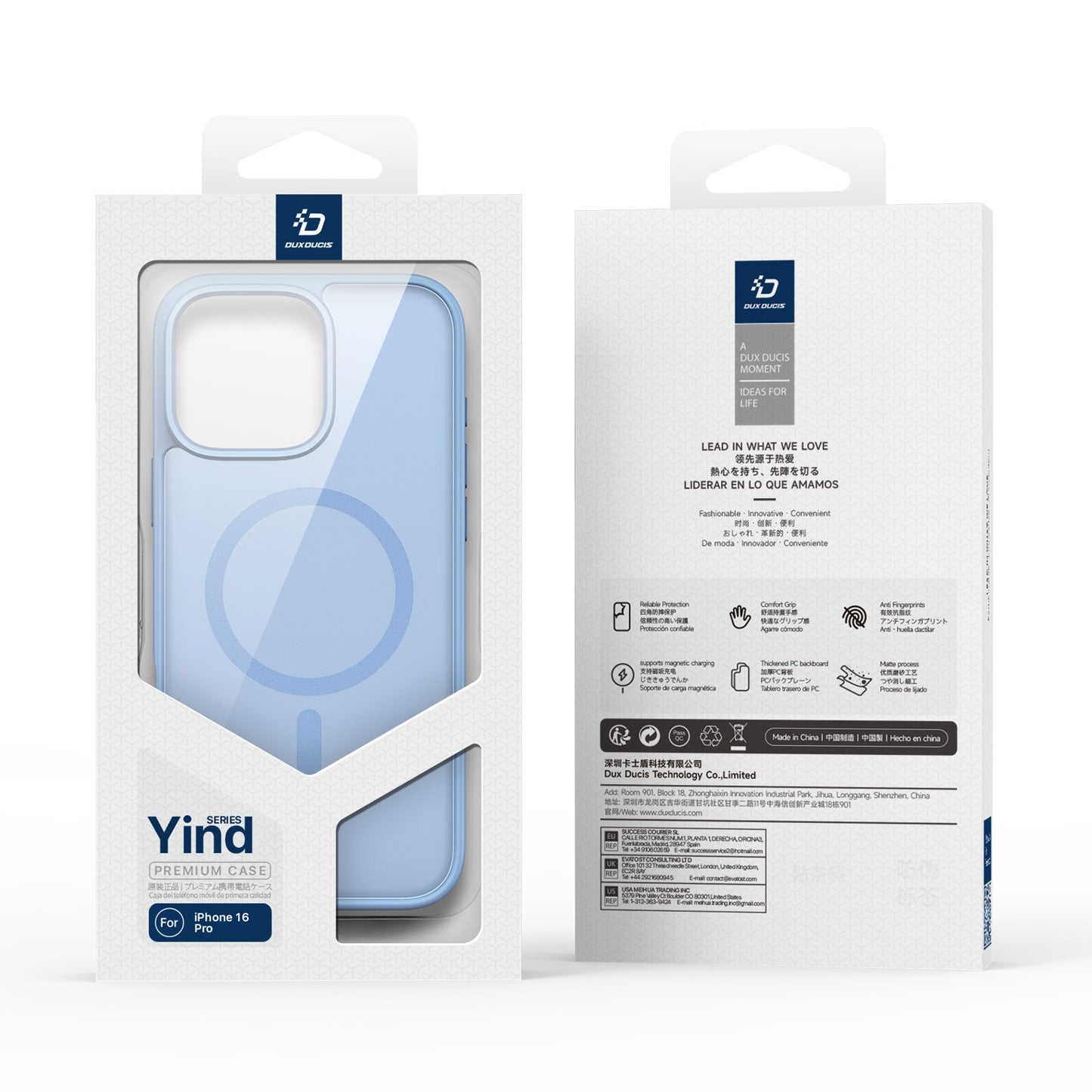 Dėklas Dux Ducis Yind Apple iPhone 16 Pro juodas