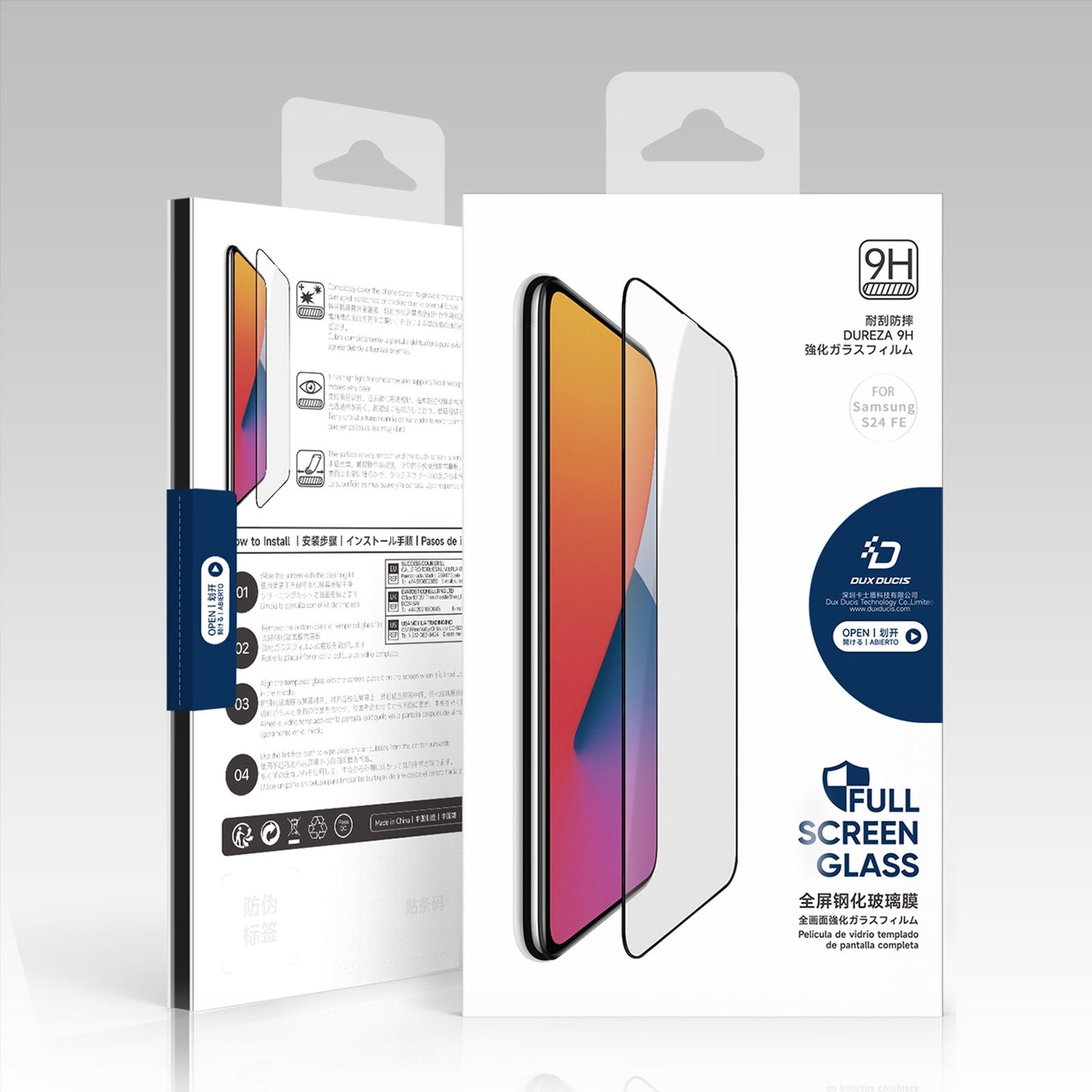 LCD apsauginis stikliukas Dux Ducis 9D Samsung S721 S24 FE juodas