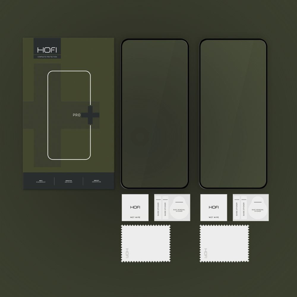 LCD apsauginis stikliukas Hofi Glass Pro+ 2-Pack Xiaomi 14T/14T Pro juodas
