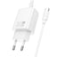 Įkroviklis Hoco N62 30W GaN USB-C + USB-C to USB-C cable 1.0m baltas