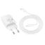 Įkroviklis Hoco N63 30W GaN USB-C/USB-A + USB-C to Lightning cable 1.0m baltas