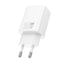 Įkroviklis Hoco N63 30W GaN USB-C/USB-A baltas