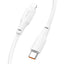 USB kabelis Hoco X93 60W USB-C to USB-C 1.0m baltas