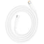 USB kabelis Hoco X93 60W USB-C to USB-C 2.0m baltas