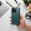 Dėklas Smart Magnetic Xiaomi Redmi 14C/Redmi A4/Poco C75 tamsiai žalias