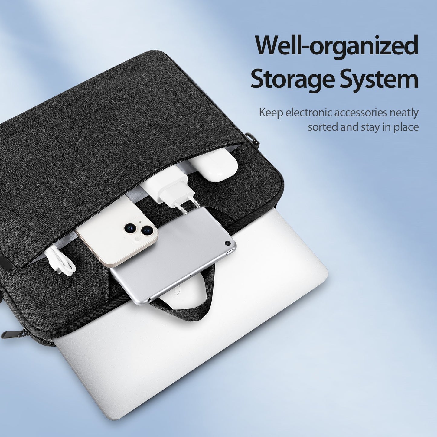 Krepšys nešiojamam kompiuteriui Dux Ducis LBJB 13-13.9" tamsiai mėlynas