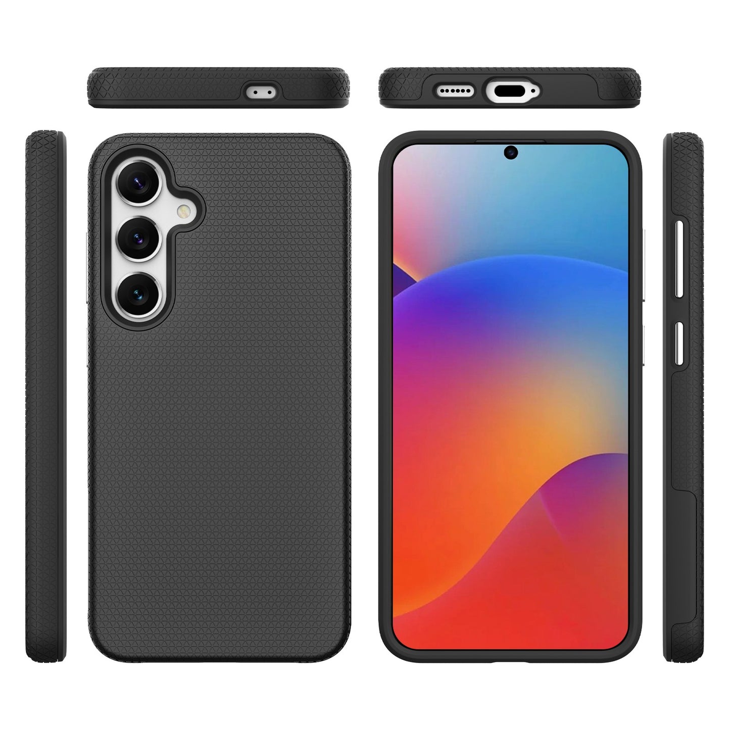 Dėklas Perfectionists Triangle Case Samsung A366 A36 5G juodas