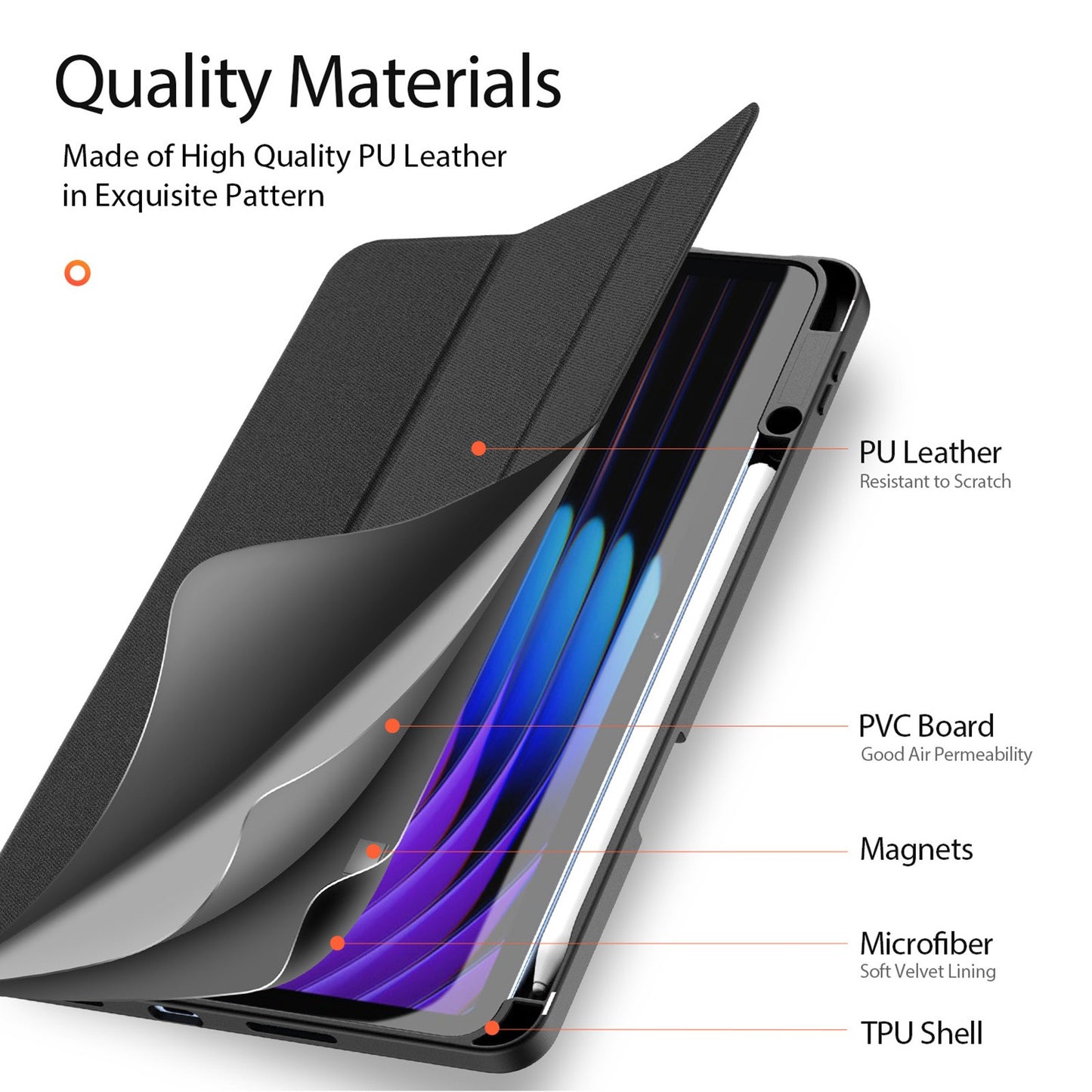 Dėklas Dux Ducis Domo Xiaomi Pad 7/Pad 7 Pro juodas